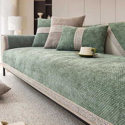LeinenLux sofa cover - Non-slip & stylish for every living room