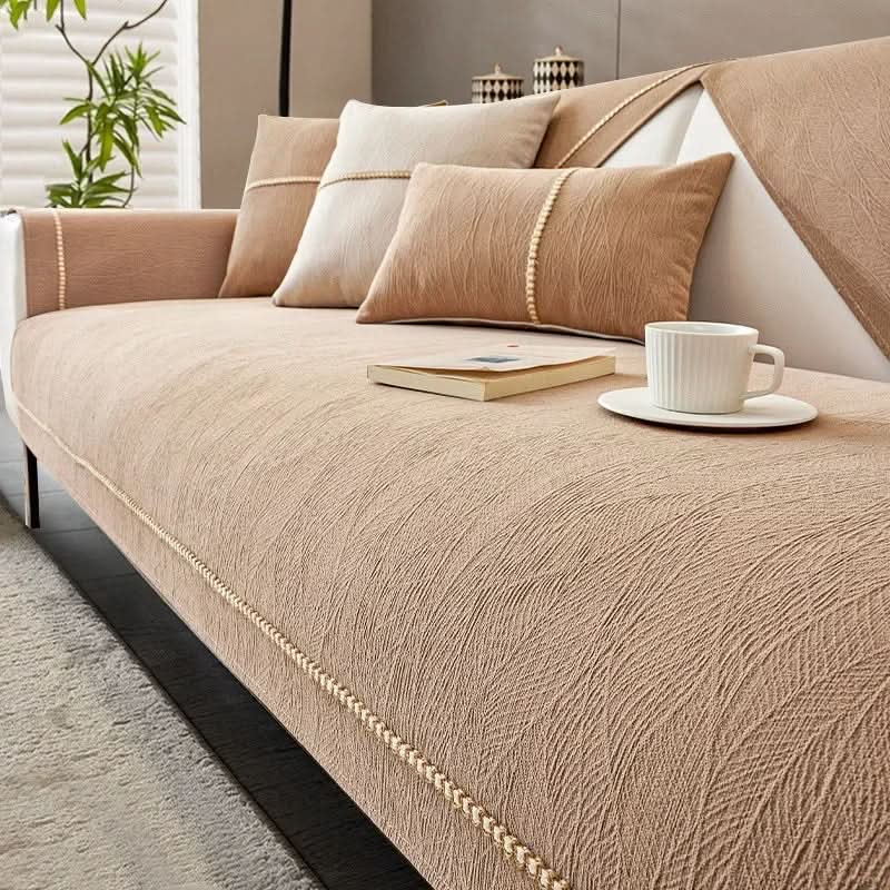 LeinenLux sofa cover - Non-slip & stylish for every living room