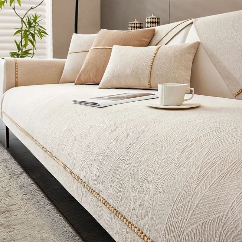 LeinenLux sofa cover - Non-slip & stylish for every living room