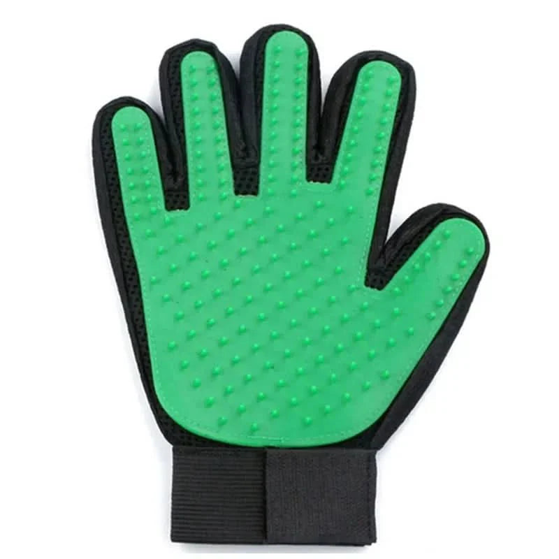 PETCAREGLOVE - grooming glove for gentle fur removal from cats & dogs