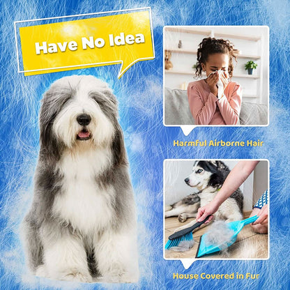 PETCAREGLOVE - grooming glove for gentle fur removal from cats & dogs