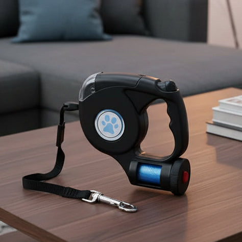 BRIGHTSTRIDE – LED Dog Leash with Integrated Flashlight for Safe Walks