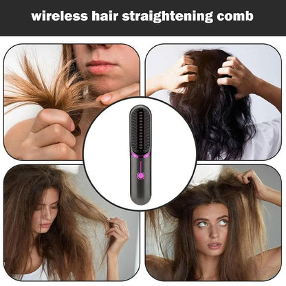 Tima Styler - Cordless straightening brush styler for straight hair everywhere
