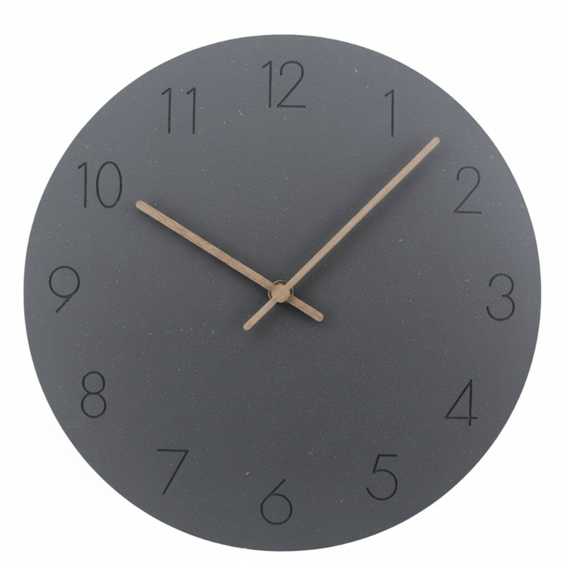 NordWhisper Wall Clock - Silent wall clock in Nordic style for modern rooms