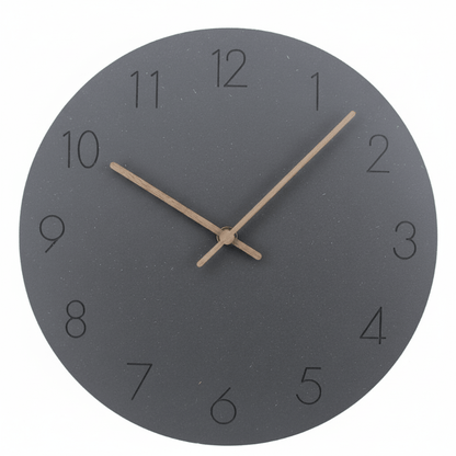 NordWhisper Wall Clock - Silent wall clock in Nordic style for modern rooms