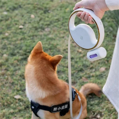 DOGLIGHT LEASH - Automatic dog lead with LED light & poo bag holder for stress-free walks