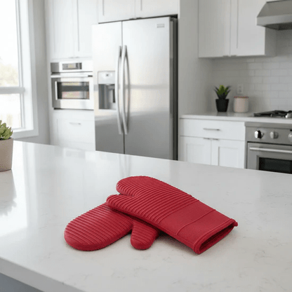 HEATSAFE – Non-slip silicone oven gloves for maximum heat protection