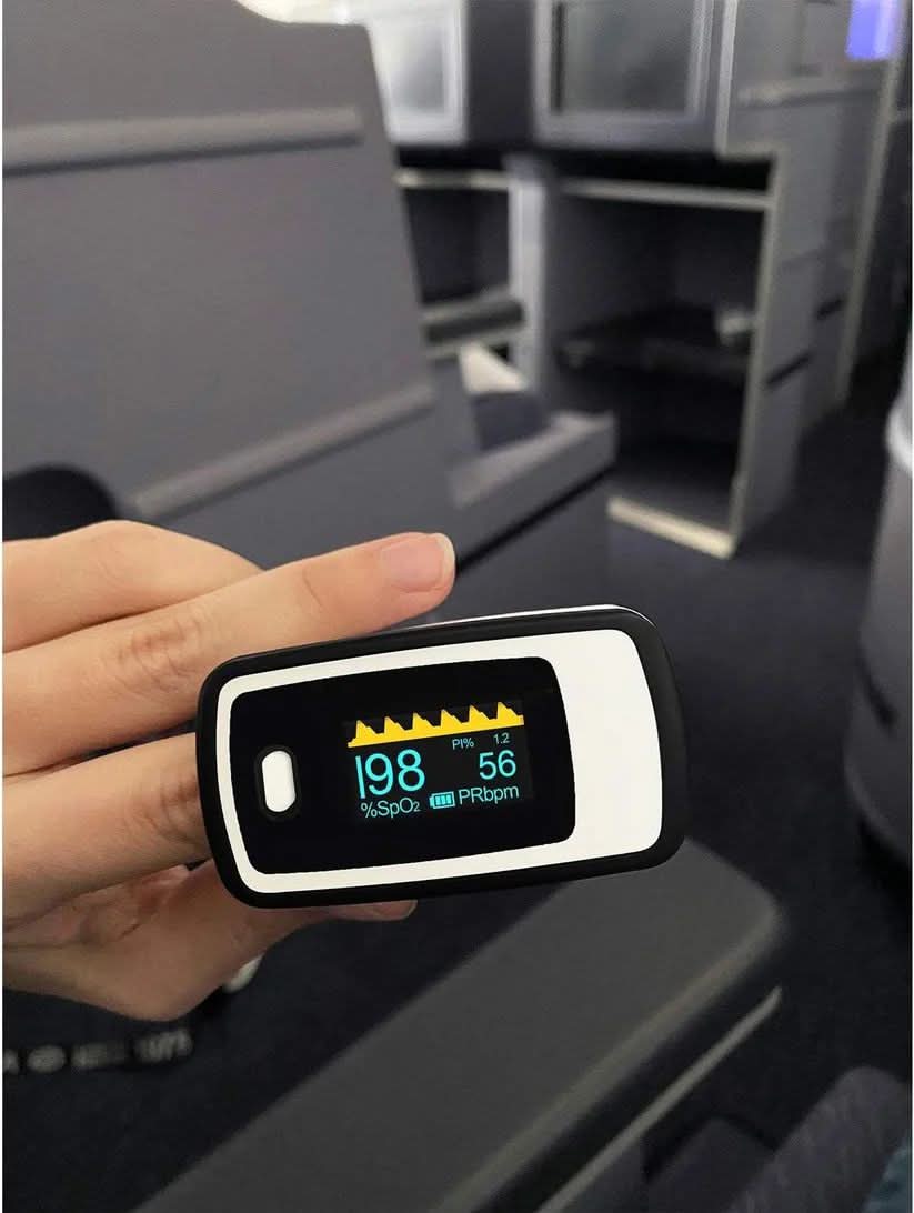 UltraLite Digital Finger Pulse Oximeter - Precise measurement & compact for at home and on the go