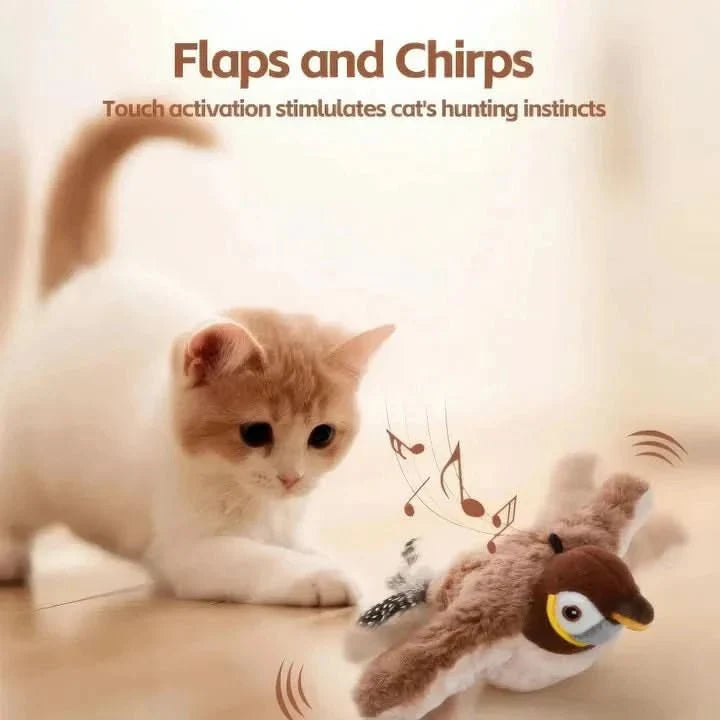 WhiskerFun plush toy - energy-saving, safe & perfect for active cats
