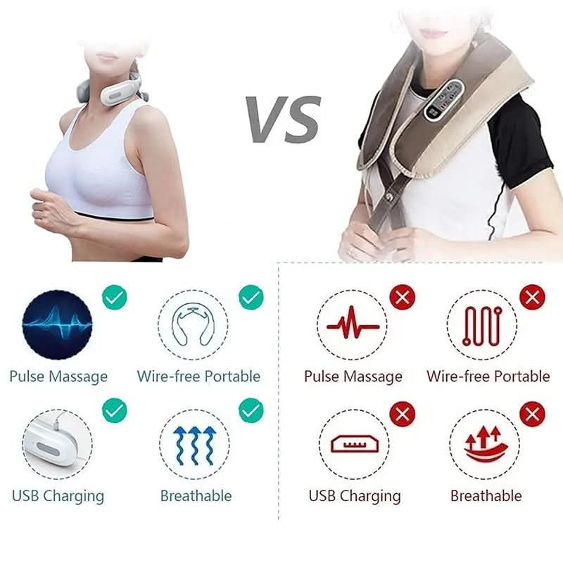 Luxury Neck Massager - 4-in-1 neck massager with heat & vibration
