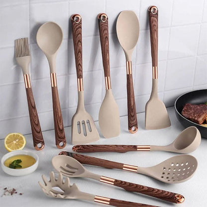 SiliconeEase kitchen utensil set - Heat-resistant & stylish for every kitchen