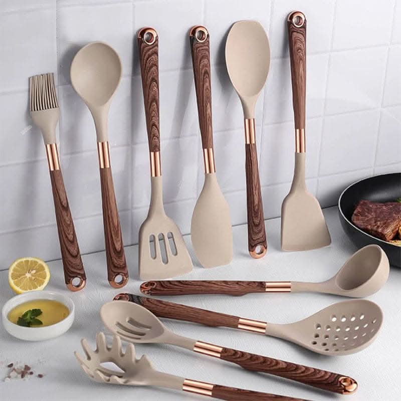 SiliconeEase kitchen utensil set - Heat-resistant & stylish for every kitchen