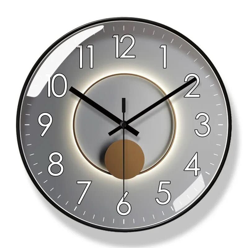 ScandiClock - Black Nordic style wall clock - Precise & stylish for every home
