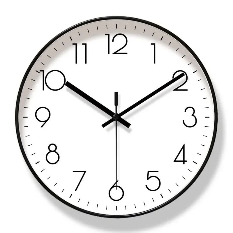 ScandiClock - Black Nordic style wall clock - Precise & stylish for every home