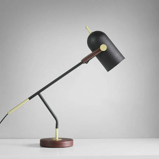 GLOVANCE – Modern Metal Table Lamp with E27 LED for Reading & Ambient Light