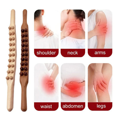 WoodEase Pro - Gua Sha massage stick for targeted muscle relaxation and improved blood circulation