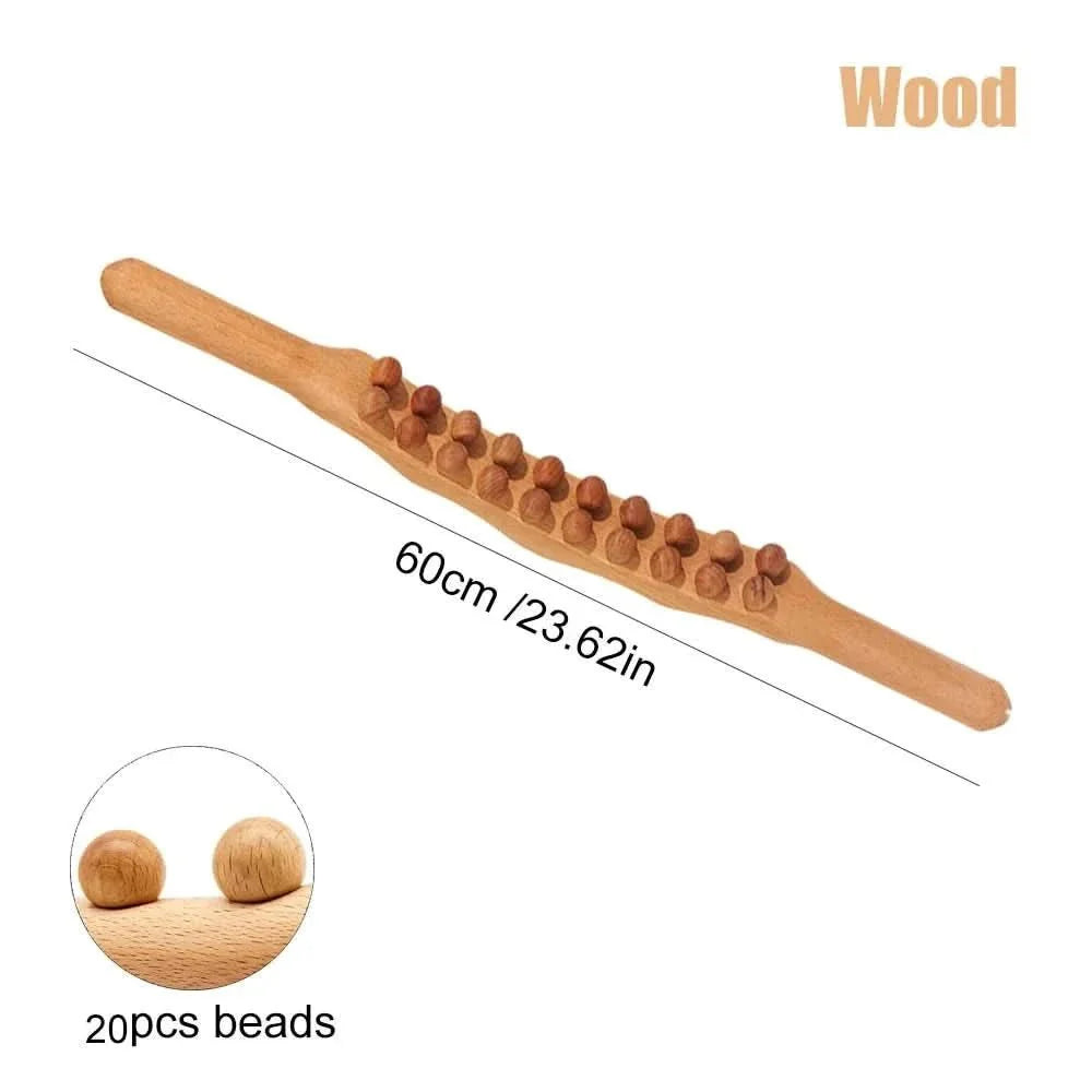 WoodEase Pro - Gua Sha massage stick for targeted muscle relaxation and improved blood circulation