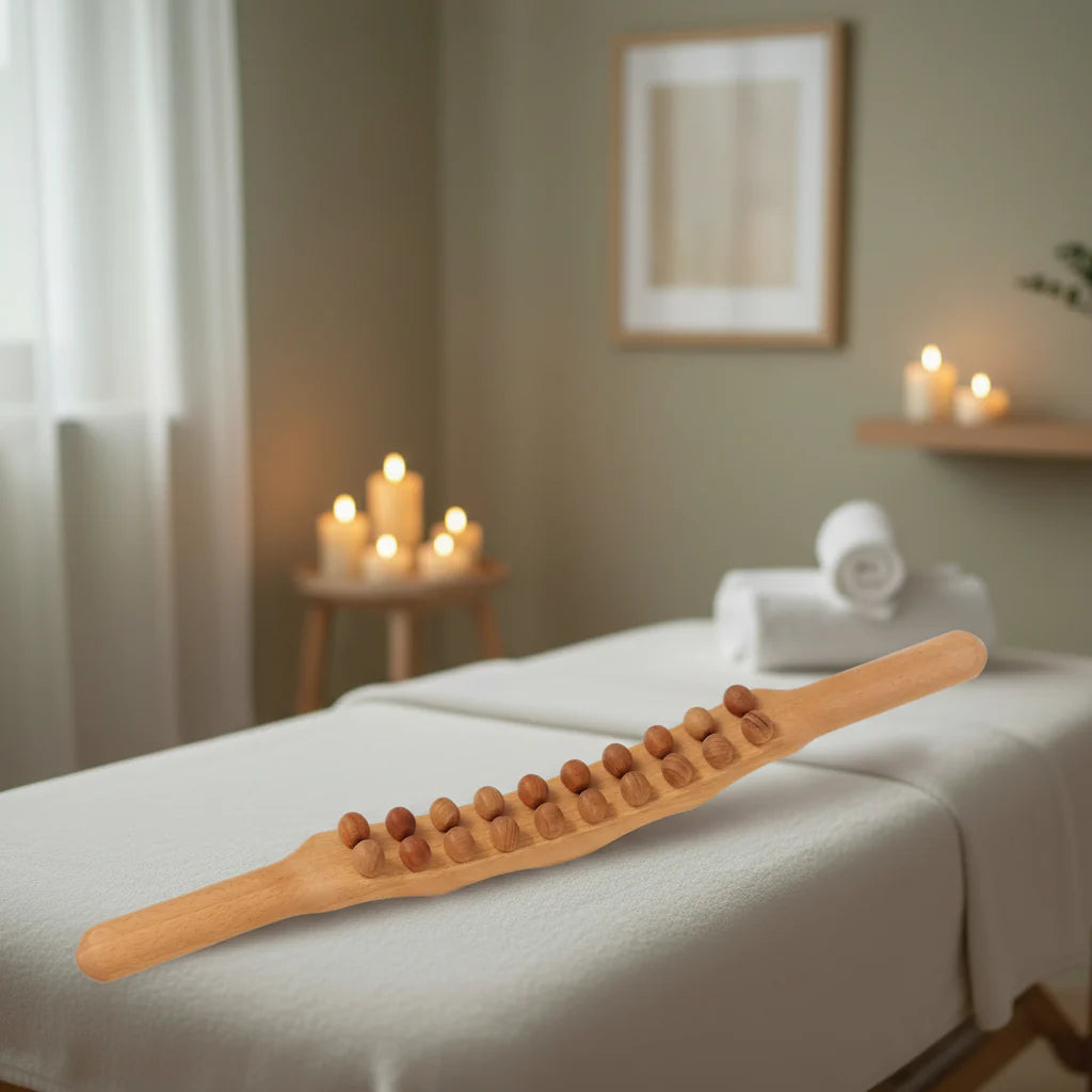 WoodEase Pro - Gua Sha massage stick for targeted muscle relaxation and improved blood circulation