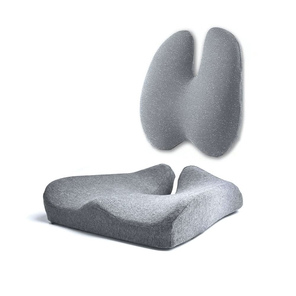 Ergoflex - Orthopaedic seat cushion for healthy back & coccyx relief | Perfect for office, car & home