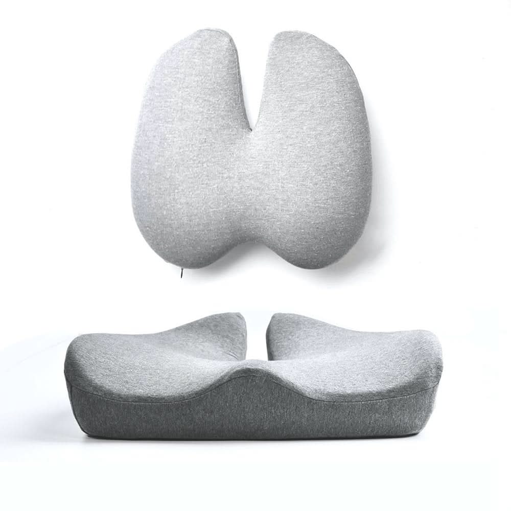 Ergoflex - Orthopaedic seat cushion for healthy back & coccyx relief | Perfect for office, car & home