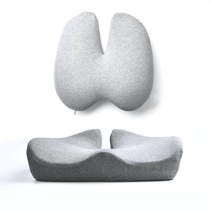 Ergoflex - Orthopaedic seat cushion for healthy back & coccyx relief | Perfect for office, car & home