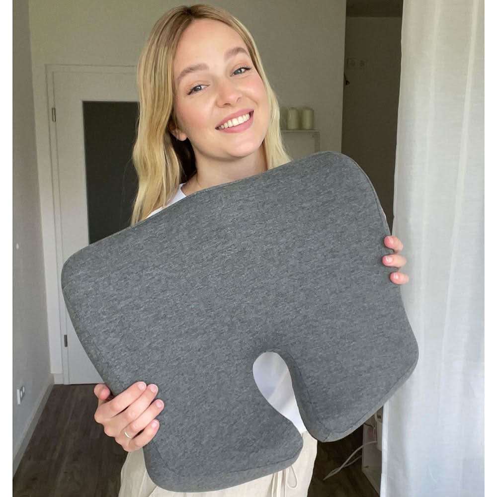 Ergoflex - Orthopaedic seat cushion for healthy back & coccyx relief | Perfect for office, car & home