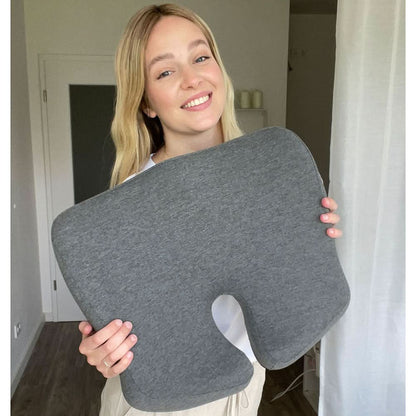 Ergoflex - Orthopaedic seat cushion for healthy back & coccyx relief | Perfect for office, car & home