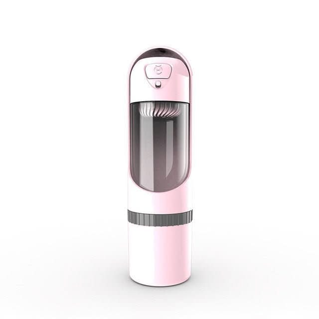 Pawbuddy Travel Bottle - 2-in-1 dog bottle with food & water bowl