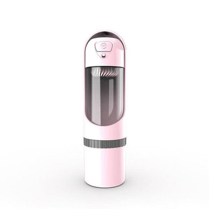 Pawbuddy Travel Bottle - 2-in-1 dog bottle with food & water bowl