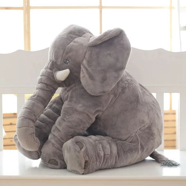 Cojín de peluche elefante – súper suave y cómodo para bebés y niños
