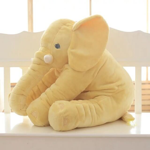 Cojín de peluche elefante – súper suave y cómodo para bebés y niños