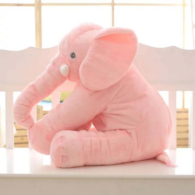 Cojín de peluche elefante – súper suave y cómodo para bebés y niños