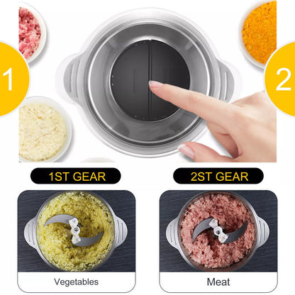 SLICONIQ – 2L Food Chopper with 300W Motor & 4D Stainless Steel Blades for Fast, Even Results