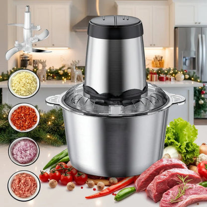 SLICONIQ – 2L Food Chopper with 300W Motor & 4D Stainless Steel Blades for Fast, Even Results