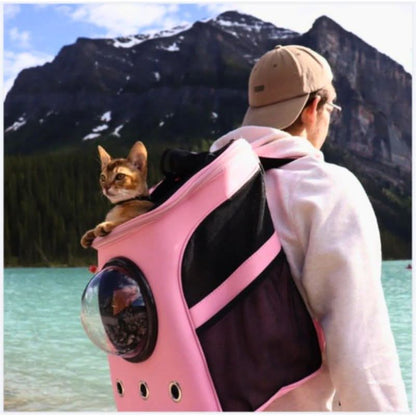 PanoraPet Travel Bag – Foldable Cat Travel Bag with Panoramic Window & Comfort Design