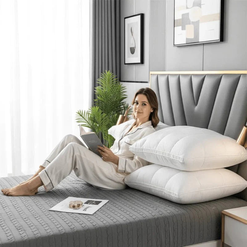 SWANDOWN PILLOW – Luxurious Goose Down Pillow for Restful Sleep