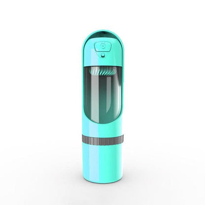 Pawbuddy Travel Bottle - 2-in-1 dog bottle with food & water bowl